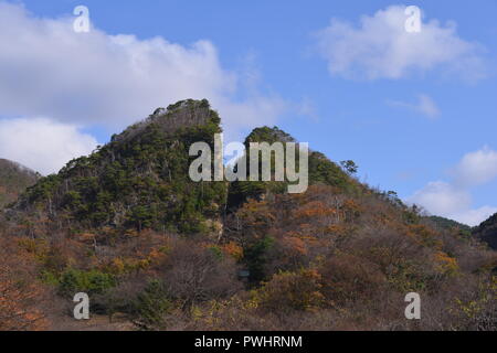 Paesaggio della miniera Sado Foto Stock