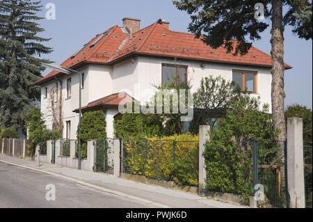 Wien, Gartensiedlung Glanzing - Vienna, Società Cooperativa Tenement Foto Stock