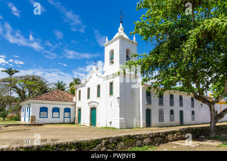 Nossa Senhora das Dores Chiesa, Paraty, Brasile, Sud America Foto Stock