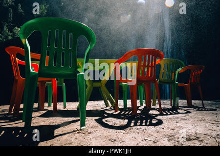 Cascate d'Akchour cascata, Chefchaouen, Marocco, 2018 Foto Stock