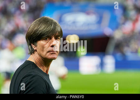 Parigi, Francia. 16 ottobre, 2018. DFB headcoach Joachim Jogi LOEW, LÖW, half-size, ritratto, Francia - Germania Nazioni Football League, stagione 2018/2019, 16 ottobre 2018 Parigi, Germania. © Peter Schatz / Alamy Live News Foto Stock