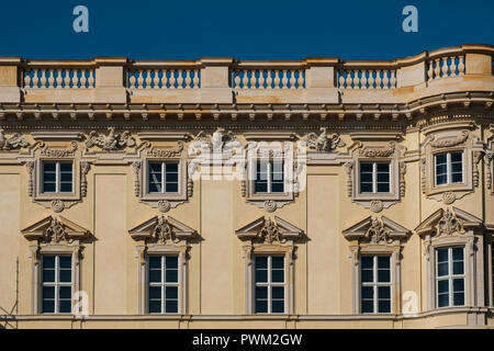 Berlino, Germania - ottobre 2018: edificio storico restaurato la facciata della Berliner Stadtschloss ( City Palace ) / Forum di Humboldt di Berlino, Germania. Foto Stock