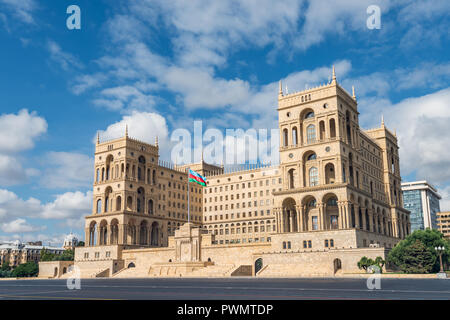 La sede del governo nella città di Baku, la Repubblica di Azerbaigian Foto Stock