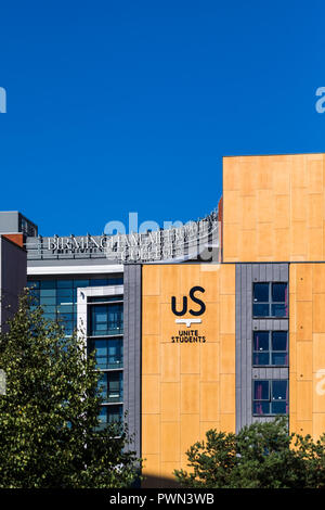 Unite gli studenti alloggio, Jennens corte, Birmingham, West Midlands, England, Regno Unito Foto Stock