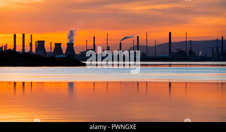 Grangemouth, Firth of Forth, Scozia Foto Stock