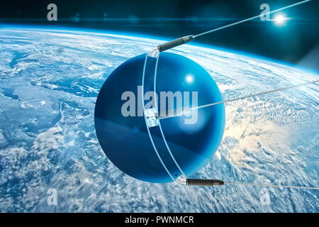 La Terra in questo montaggio fornite dalla NASA - Questa immagine è una illustrazione Foto Stock