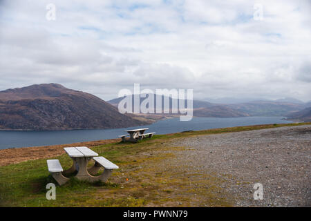 Poco Loch Ginestra, vicino a Ullapool, Ross-Shire, Scotland, Regno Unito Foto Stock