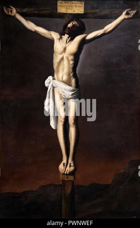 Cristo crocifisso da Francisco de Zurbarán (1598-1664), olio su tela, c.1655 Foto Stock