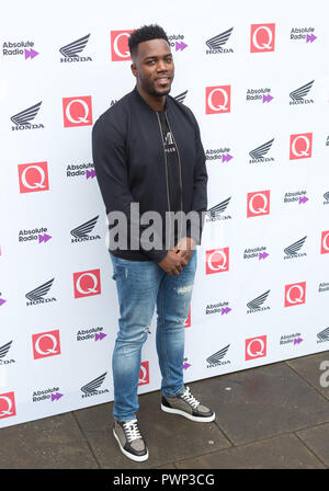 Londra, Regno Unito. 17 Ott 2018. Il Round House Chalk Farm Mo Gilligan arriva al Q Awards 2018 in associazione con Absolute radio Credit: Dean Fardell / Alamy Live News Feed / Alamy Live News Foto Stock