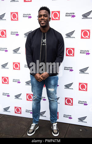 Londra, Regno Unito. Xvii oct, 2018. Mo Gilligan arriva al Q AWARDS 2018 IN ASSOCIAZIONE CON ASSOLUTA RADIO su 17 Ottobre a Camden Roundhouse Londra Credito: Tom Rose/Alamy Live News Foto Stock