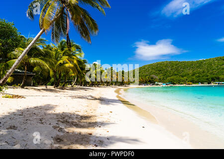 Salt Whistle Bay's Beach, una delle più belle di tutte le Piccole Antille, Mayreau, di Saint Vincent e Grenadine, West Indies Foto Stock