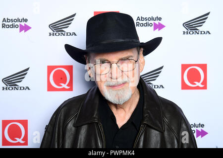 Duane Eddy in sala stampa durante il Q Awards 2018 in associazione con Radio assoluto al Camden Roundhouse di Londra. Foto Stock