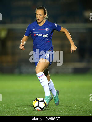 Chelsea donna Magdalena Ericsson durante la donna della Champions League prima gamba corrispondono a Kingsmeadow, Londra Foto Stock