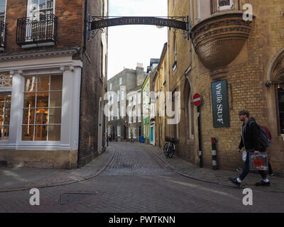 CAMBRIDGE, Regno Unito - circa ottobre 2018: Green Street Foto Stock