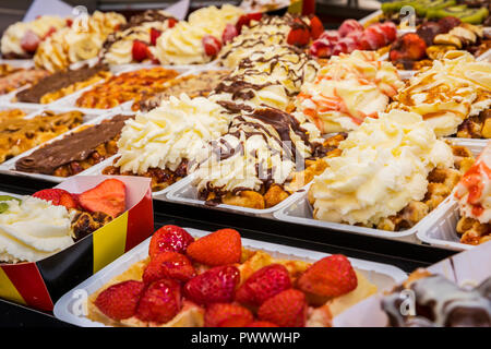 Cialde belghe varie flavores Foto Stock