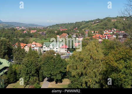 Crusca, Transilvania/ROMANIA - 20 settembre : Vista della Crusca dal Castello di Dracula in Transilvania di crusca di Romania il 20 settembre, 2018 Foto Stock