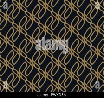 Modello senza giunture. Linee grafiche ornamento. Floral sfondo elegante. Illustrazione Vettoriale