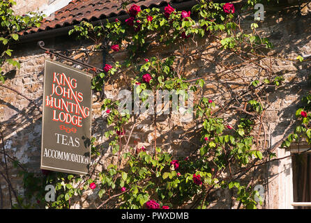 King Johns Hunting Lodge per tè e alloggio nel villaggio di Lacock Wiltshire, Inghilterra REGNO UNITO Foto Stock