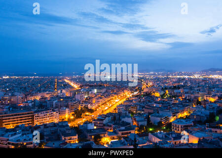 Crystal Clear View di Athens, Athens Cityscape, vista rilassante a Atene, Grecia Foto Stock