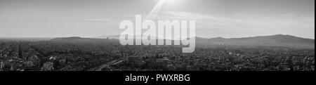 Crystal Clear View di Athens, Athens Cityscape, vista rilassante a Atene, Grecia Foto Stock