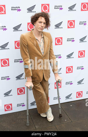 Londra, Regno Unito. 17 Ott 2018. The Round House Chalk Farm London UK 17 ottobre 2018 Blaine Harrison arriva al Q Awards 2018 in associazione con Absolute radio persone in Picture: Blaine Harrison Credit: Dean Fardell / Alamy Live News Foto Stock