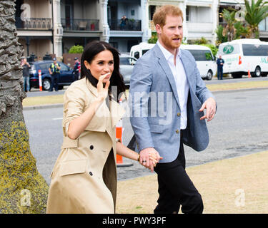 Melbourne, Australia. 18 ott 2018. Il Duca e la Duchessa di Sussex visitare Melbourne, Australia 18 Ott 2018 Credit: Robyn Charnley/Alamy Live News Foto Stock