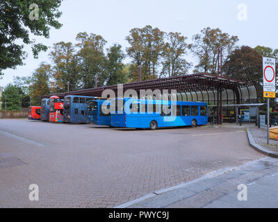 CAMBRIDGE, Regno Unito - circa ottobre 2018: stazione degli autobus Foto Stock