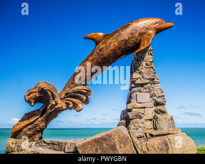 Il Salto Dolphin a Aberporth sulla costa gallese in Ceredigion. Foto Stock