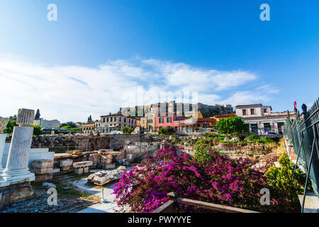 Crystal Clear View di Athens, Athens Cityscape, vista rilassante a Atene, Grecia Foto Stock