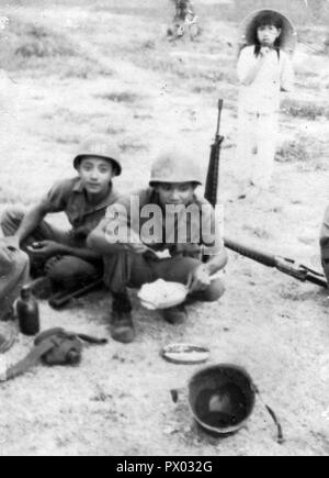 Guerra del Vietnam RVN Repubblica del Vietnam soldati Foto Stock