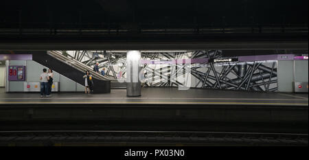 La metropolitana di Vienna che copre l'area metropolitana di Vienna, Austria. Esso consiste di cinque linee con una lunghezza totale di 78,5 km con: atmosfera dove: Vienna, Austria quando: 17 set 2018 Credit: Oscar Gonzalez/WENN.com Foto Stock