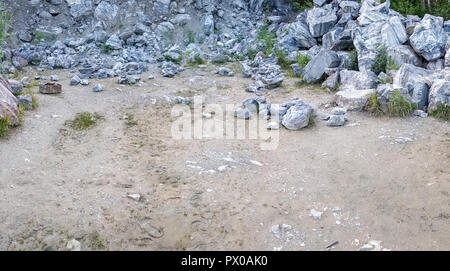 Enormi blocchi di marmo. Foto Stock