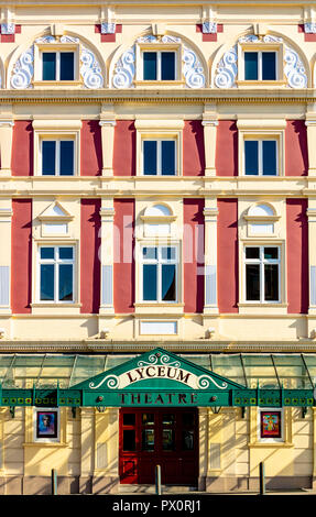 Sheffield, Regno Unito - 29 AGO 2018: Lyceum Theatre architettura esterna Dettagli Foto Stock