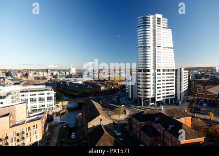 Bridgewater Place, il controverso grattacielo a Leeds che divenne una pericolosa trappola del vento poiché la sua costruzione Foto Stock