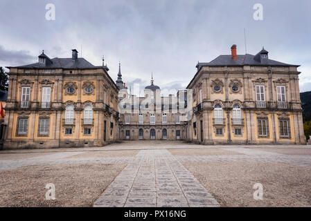 Il palazzo reale La Granja de San Ildefonso, Segovia, Spagna. Foto Stock