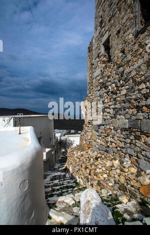 In Europa, in Grecia, Dodecaneso, Astipalea, hora, castello Foto Stock