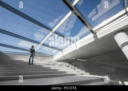 All'interno di Casa da Musica a Porto, Portogallo Foto Stock