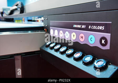 Cartuccia toner per grandi formati di parte la stampante UV flatbed Foto Stock