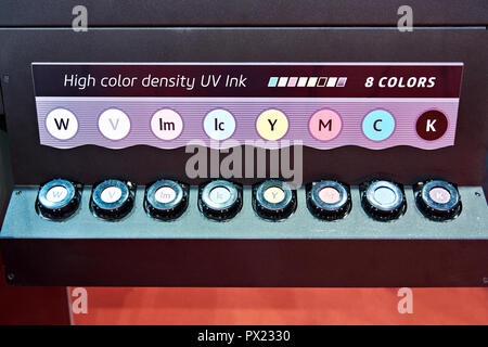 Cartuccia toner per grandi formati di parte la stampante UV flatbed Foto Stock