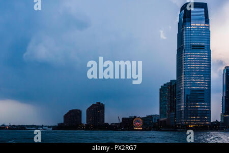 Orologio Colgate Exchange Place   Città di Jersey, New Jersey, STATI UNITI D'AMERICA Foto Stock