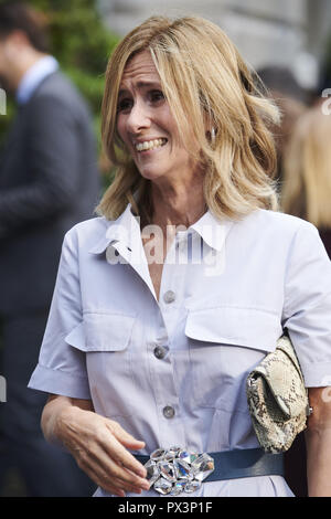 Oviedo, Asturias, Spagna. Xix oct, 2018. Cristina Garmendia arrivati al Campoamor Theatre per la Princesa de Asturias Award 2018 cerimonia su ottobre 19, 2018 a Oviedo, Spagna Credit: Jack Abuin/ZUMA filo/Alamy Live News Foto Stock