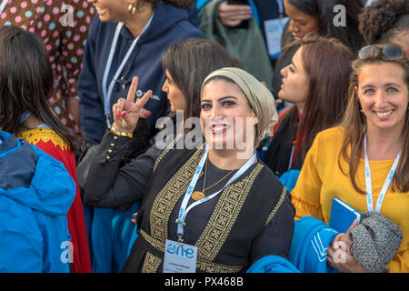 I partecipanti alla giovane Vertice Mondiale a Den Haag City Paesi Bassi 2018 Foto Stock