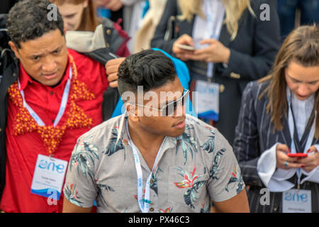 I partecipanti alla giovane Vertice Mondiale a Den Haag City Paesi Bassi 2018 Foto Stock