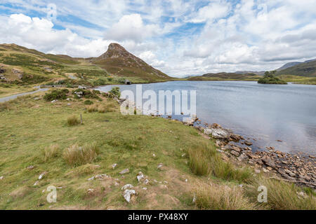 Cregennan laghi nel Parco Nazionale di Snowdonia Foto Stock