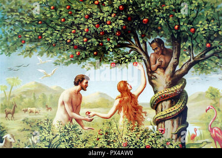 Vigilia dando Adam il frutto proibito.