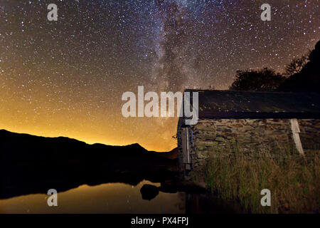 Astro-fotografia, o foto notturne. Stelle di notte Foto Stock