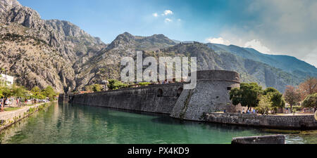 Fortezza di Cattaro parte inferiore, Montenegro Foto Stock