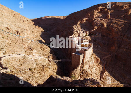 Al-Nabek, Rif Dimashq, Siria : Monastero di San Mosè l'abissino noto anche come Mar Musa o Deir Mar Musa al-Habashi, una comunità monastica del Foto Stock