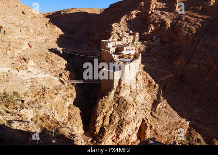 Al-Nabek, Rif Dimashq, Siria : Monastero di San Mosè l'abissino noto anche come Mar Musa o Deir Mar Musa al-Habashi, una comunità monastica del Foto Stock