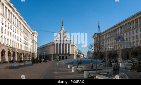 SOFIA, BULGARIA - 20 dicembre 2016: gli edifici del Consiglio dei ministri e la Presidenza - Sofia, Bulgaria Foto Stock